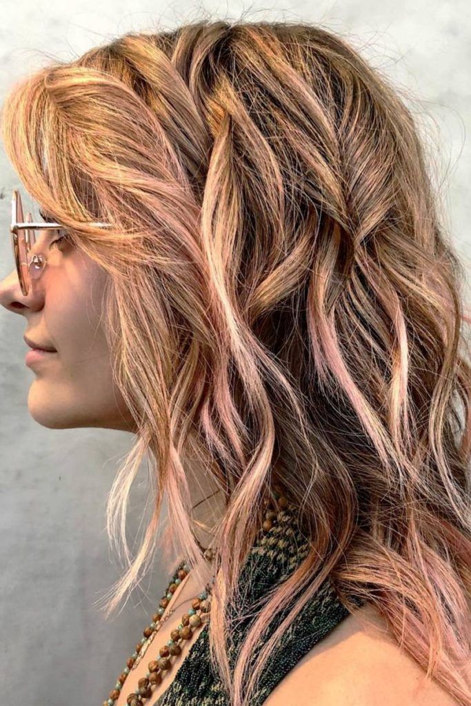 20 Ideas de Color de Pelo Rosa Dorado para Mujeres