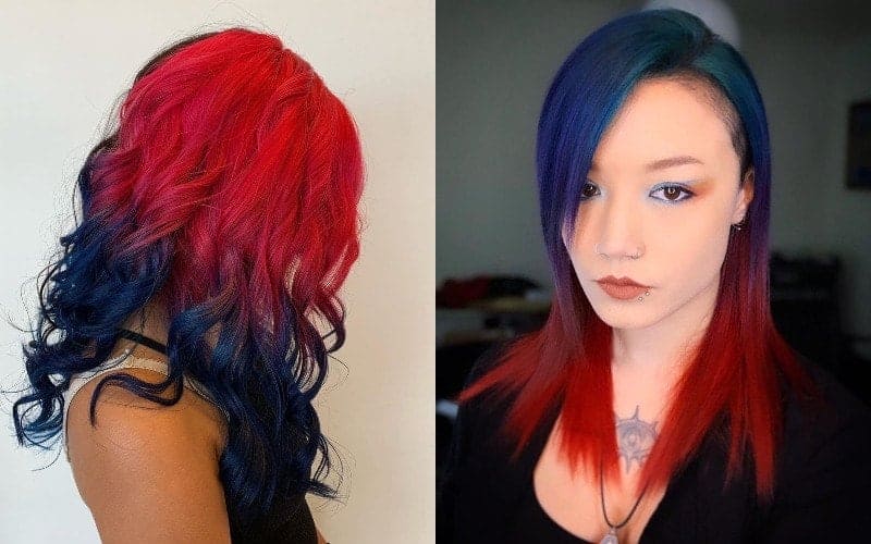 21 Mechas degradadas en azul que harán que tu cabello luzca excepcional