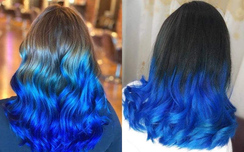 21 Mechas degradadas en azul que harán que tu cabello luzca excepcional