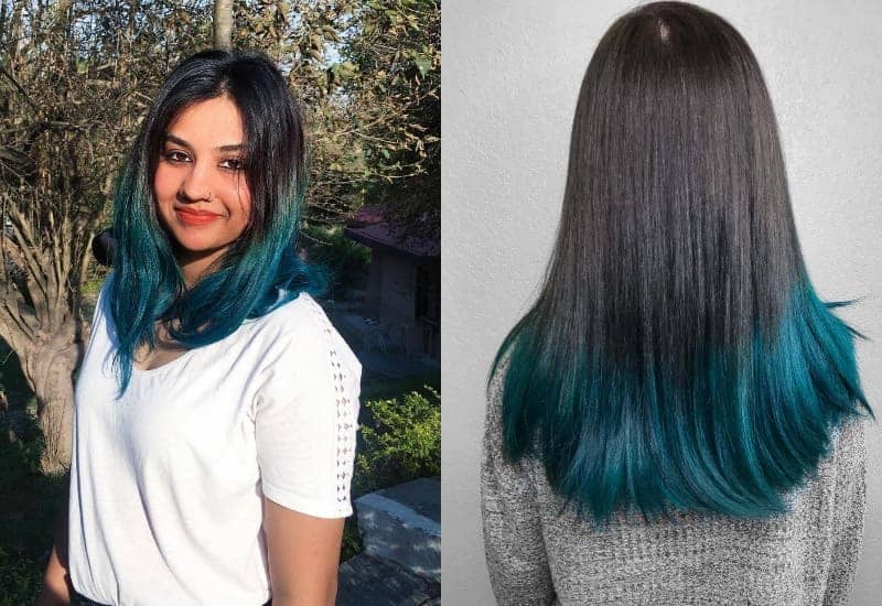 21 Mechas degradadas en azul que harán que tu cabello luzca excepcional