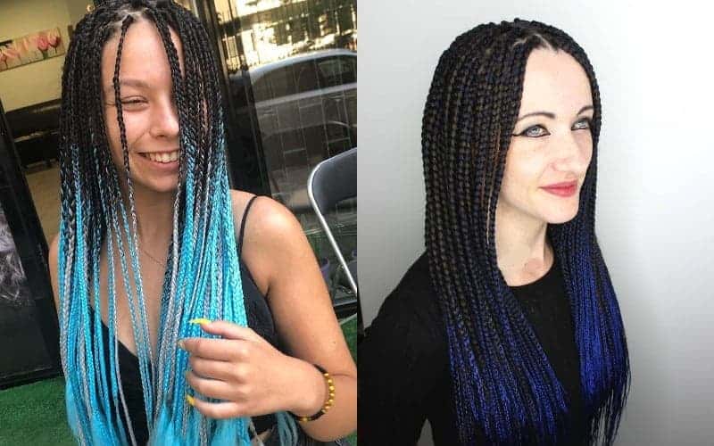 21 Mechas degradadas en azul que harán que tu cabello luzca excepcional