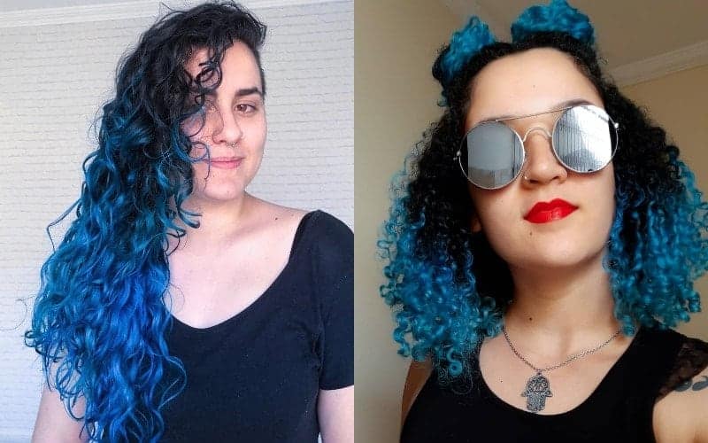 21 Mechas degradadas en azul que harán que tu cabello luzca excepcional