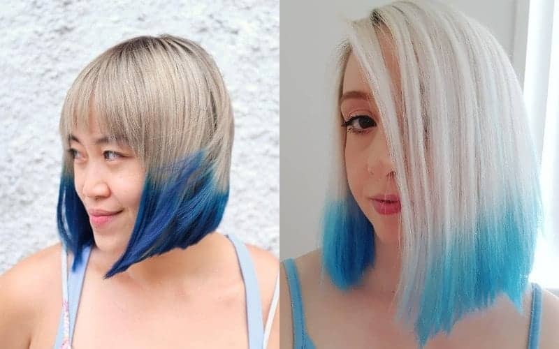 21 Mechas degradadas en azul que harán que tu cabello luzca excepcional