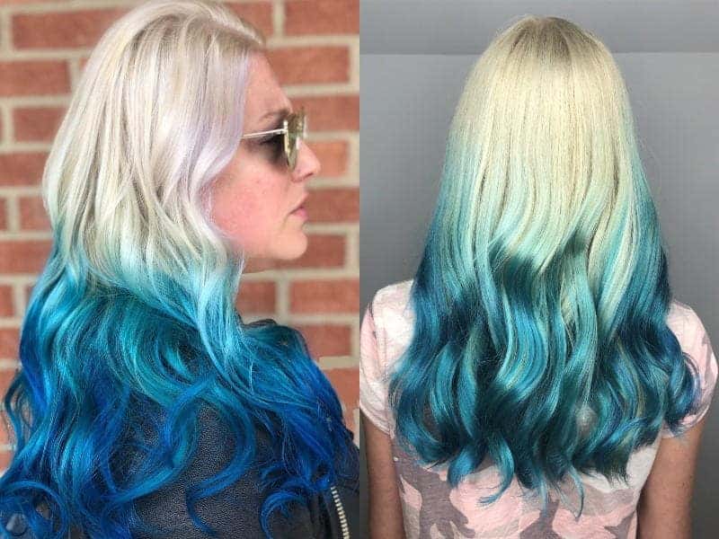 21 Mechas degradadas en azul que harán que tu cabello luzca excepcional