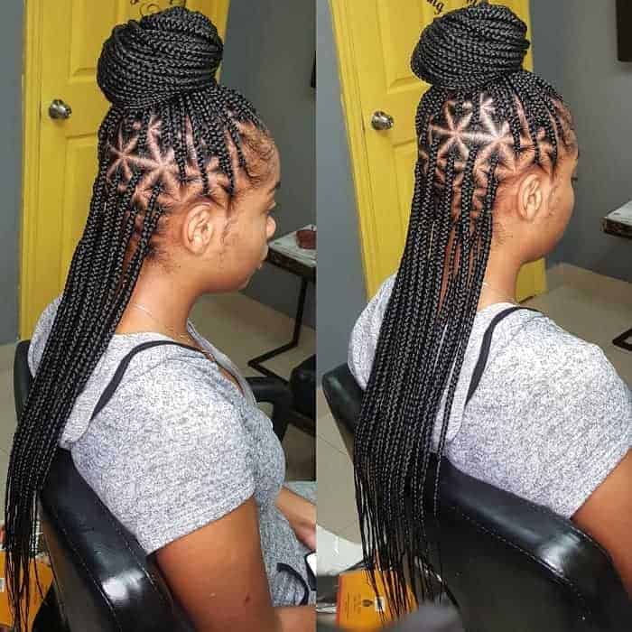 20 Peinados de Trenzas en Caja Triangulares Más Populares para Inspirarte