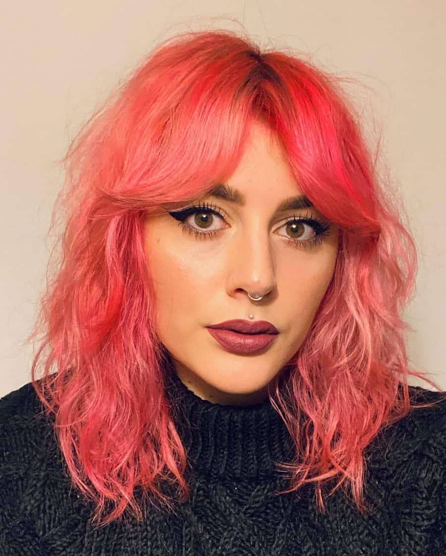 30 Peinados Medios Desenfadados y Sensuales con Flequillo